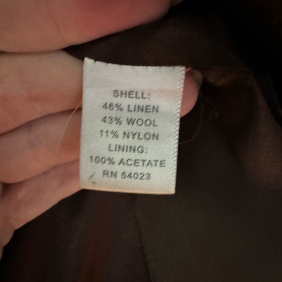 Banana Republic Herringbone Single Breasted Tweed Blazer - Picture 5 of 8